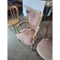 FAUTEUIL BOIS ECRU ASSISE...