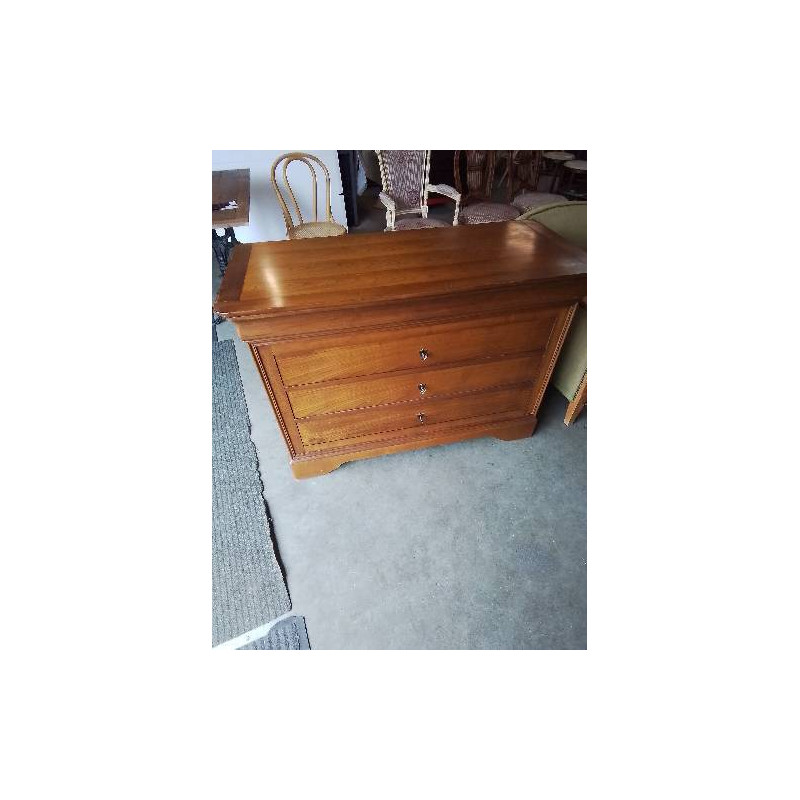 COMMODE BOIS CLAIR 4 TIROIRS STYLE LOUIS PHILIPPE 