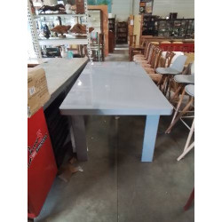TABLE BOIS GRIS LAQUÉ...