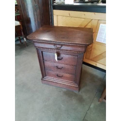 COMMODE BOIS MOULURÉ 4 TIROIRS FIN XIXE 