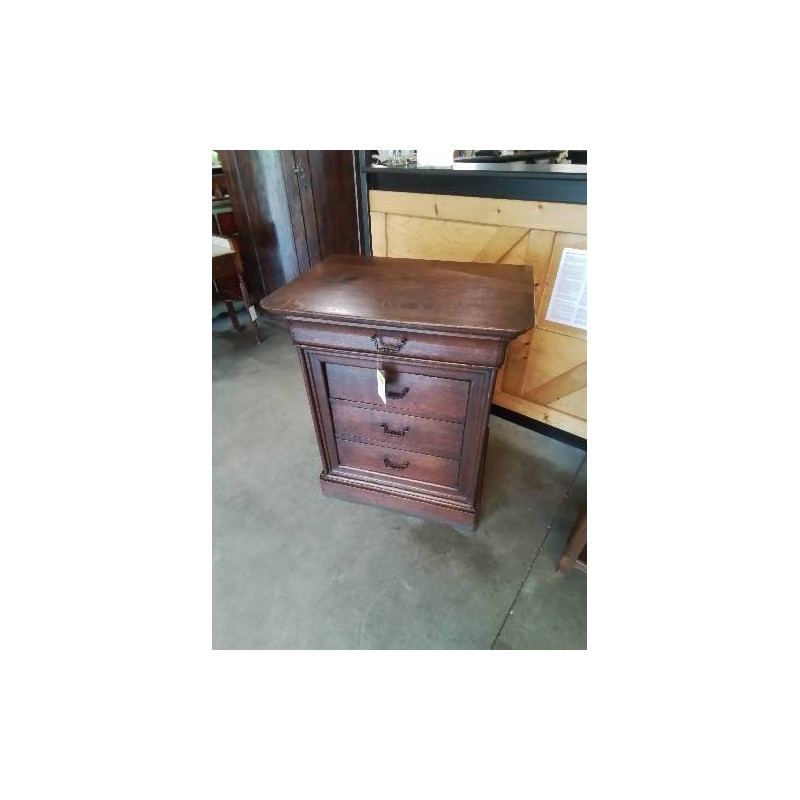 COMMODE BOIS MOULURÉ 4 TIROIRS FIN XIXE 