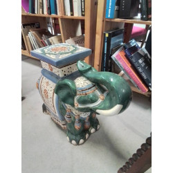 ÉLÉPHANT PORTE PLANTE CÉRAMIQUE 