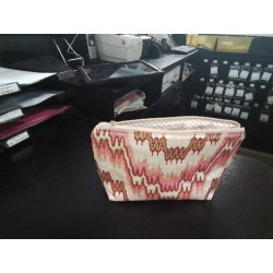POCHETTE ROSE BEIGE VERT