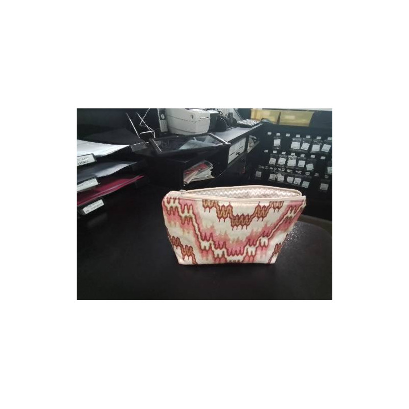POCHETTE ROSE BEIGE VERT