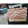 SAC MATELASSÉ BEIGE ROSE VERT