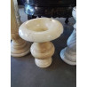 VASE ALBATRE ECRU STYLE MEDICIS EN L\'ÉTAT