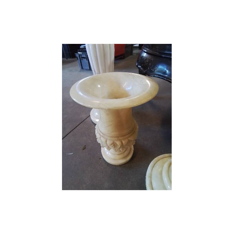 VASE ALBATRE ECRU STYLE MEDICIS