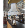 LAMPE ALBATRE ET MÉTAL DORÉ AU CHÉRUBIN AJ  RANGE