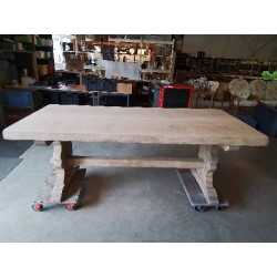 TABLE MONASTÈRE CHENE NATUREL 88X200X77