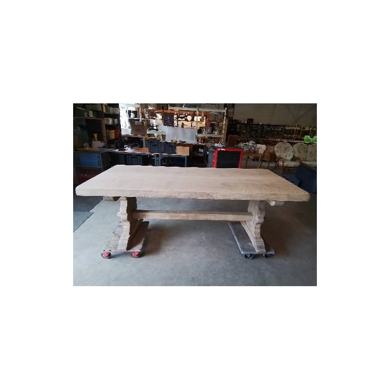 TABLE MONASTÈRE CHENE NATUREL 88X200X77