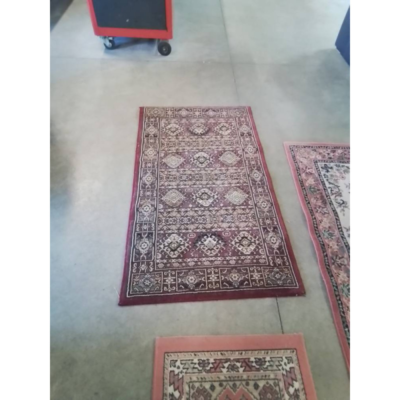 TAPIS GRENAT BEIGE VERT NOIR 80X140