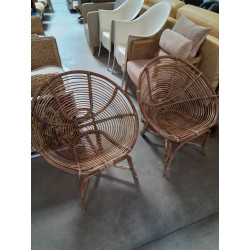 FAUTEUIL COQUE ROTIN ANNÉES...