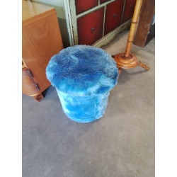 POUF MOUMOUTE BLEU ANNÉES 70