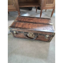 VALISE BOIS GAINÉ LAITON