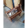 PORTE REVUES BOIS A BARREAUX 