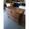 COMMODE 4 TIROIRS PLATEAU CHANTOURNÉ STYLE RÉGENCE COQUILLE 