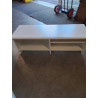 MEUBLE TV BAS BOIS BLANC 3 NICHES 
