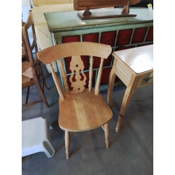 CHAISE SALOON BOIS CLAIR 