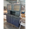 BUFFET MADO PEINT GRIS 6 PORTES 2 TIROIRS ANNÉES 50