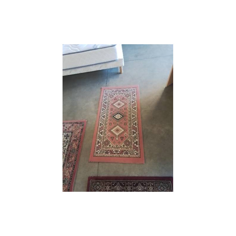 TAPIS ROSE BEIGE NOIR 58X11O