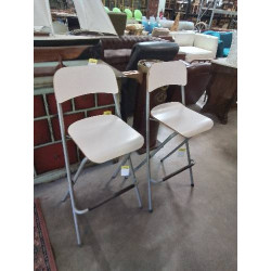 TABOURET PLIANT BOIS ECRU...