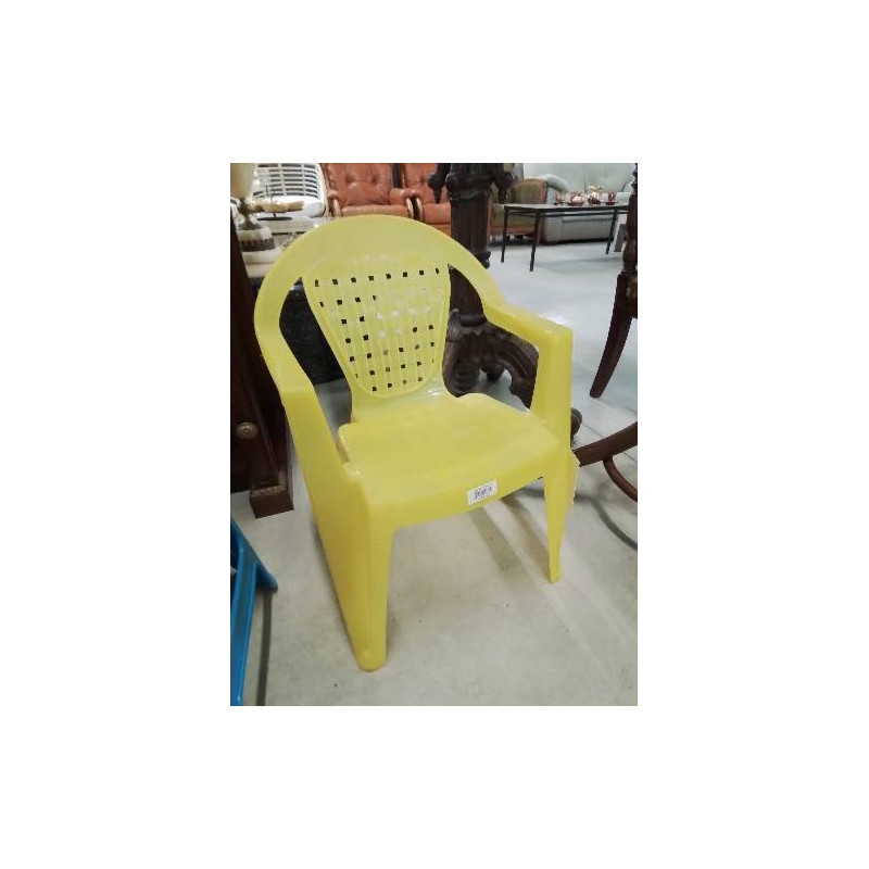 FAUTEUIL DE JARDIN ENFANT RÉSINE JAUNE