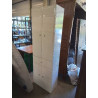 COLONNE DE SALLE DE BAIN BOIS BLANC LAQUÉ 4 PORTES 1 TIROIR