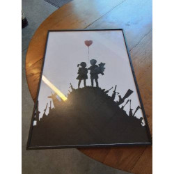 CADRE ENFANTS AU BALON 
