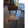 CHAISE D’ADMINISTRATION BOIS CLAIR THONET ANNÉES 50