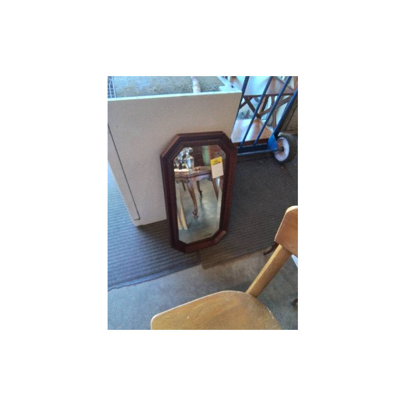 MIROIR OCTOGONAL BOIS MOULURÉ 