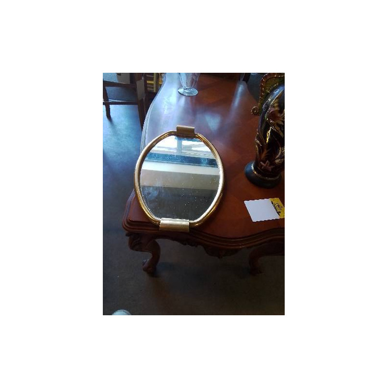 PLATEAU DE SERVICE MIROIR DORE DURINOX ANNÉES 50