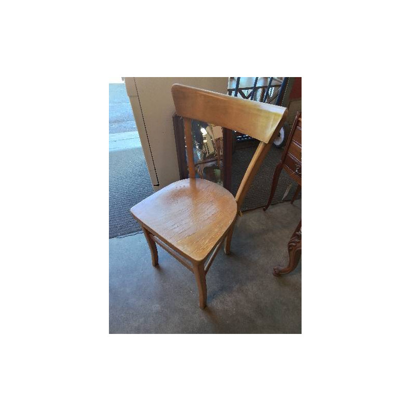 CHAISE D’ADMINISTRATION BOIS CLAIR ANNÉES 50