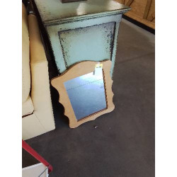 MIROIR BOIS CLAIR CHANTOURNÉ 