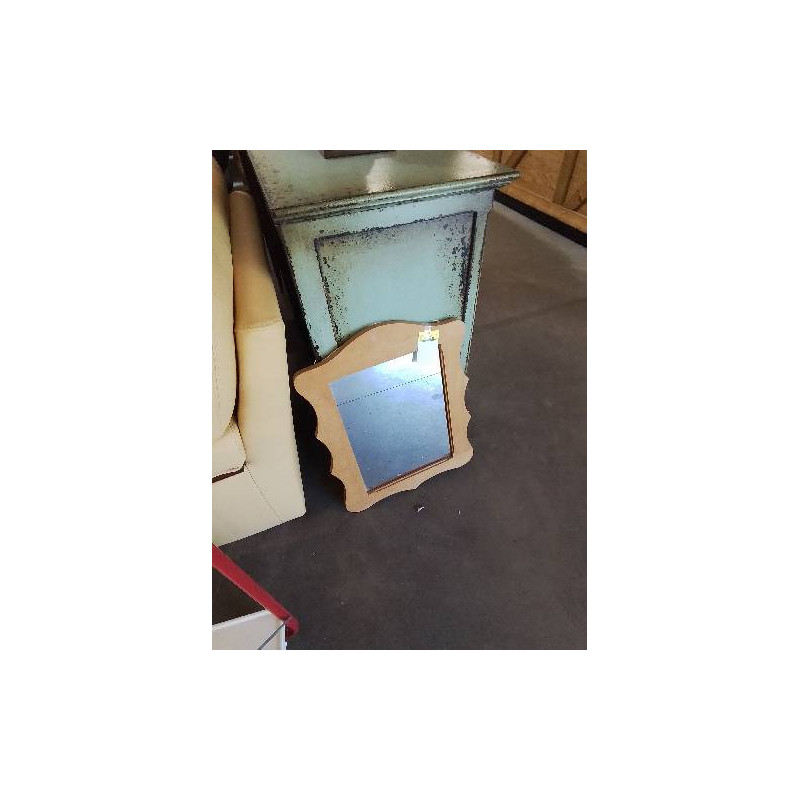 MIROIR BOIS CLAIR CHANTOURNÉ 