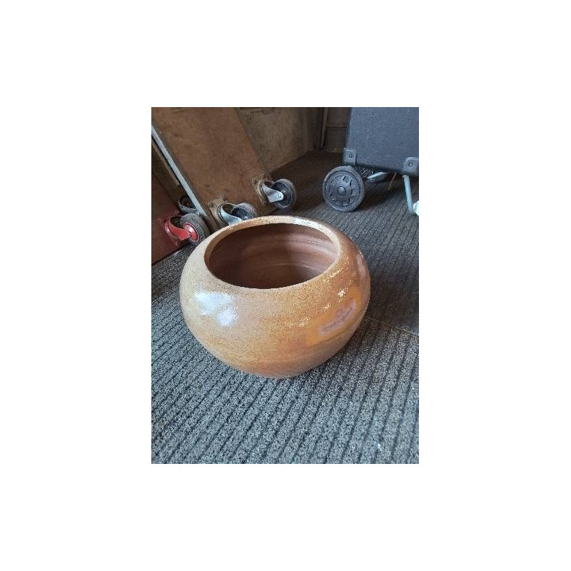 CACHE POT GRÈS VERNISSÉ 