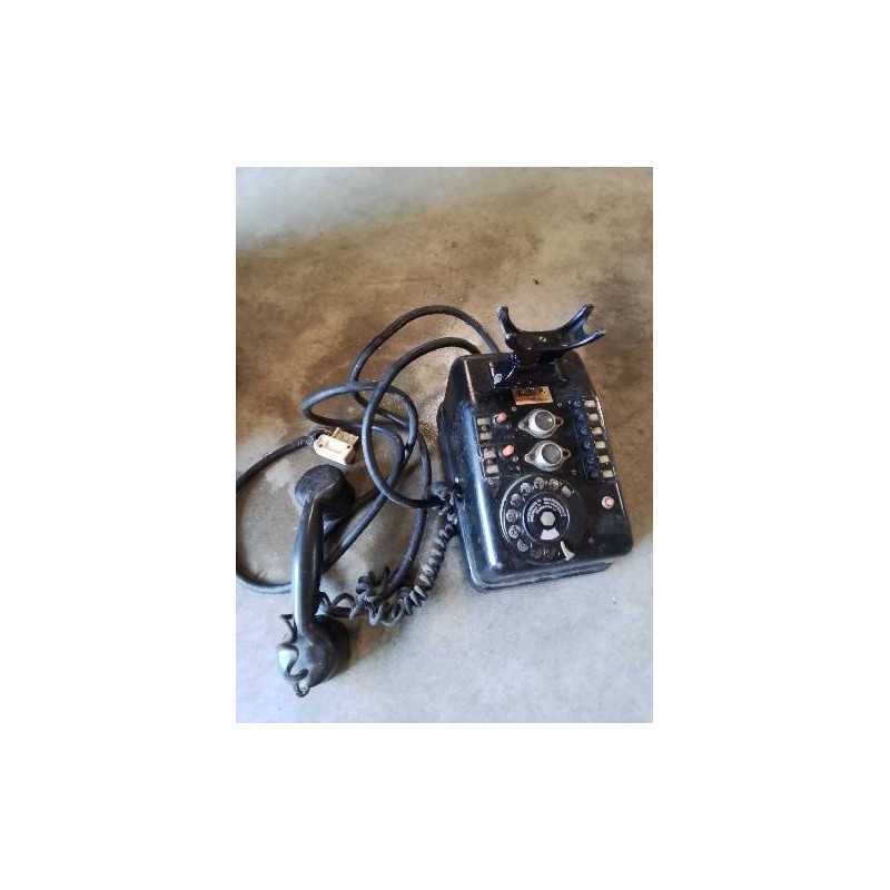 TÉLÉPHONE A CADRAN MÉTAL NOIR E.T.P