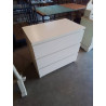 COMMODE BOIS BLANC 3 TIROIRS 