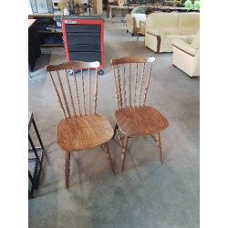 PAIRE DE CHAISES SALOON BOIS 