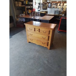 COMMODE BOIS CLAIR 3 TIROIRS 