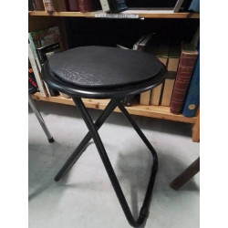 TABOURET ROND PLIANT METAL...