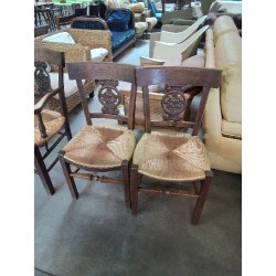 PAIRE DE CHAISES BOIS...