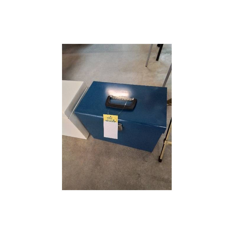COFFRET MÉTALLIQUE BLEU