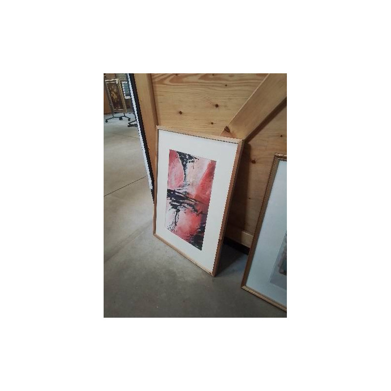 AQUARELLE COMPOSITION ABSTRAITE ALE METAYER