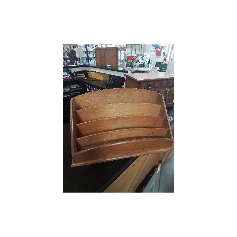 RANGE COURRIER DE BUREAU BOIS CLAIR 4 COMPARTIMENTS