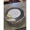 7 ASSIETTES CÉRAMIQUE HEINRICH VILLEROY&BOCH MODÈLE BLACK PEARL