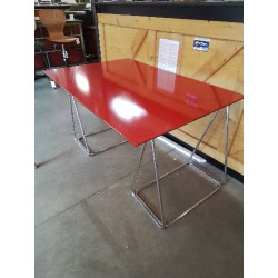 PLATEAU VERRE ROUGE SUR...