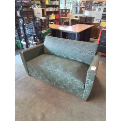 CANAPÉ ART DÉCO TISSU VERT