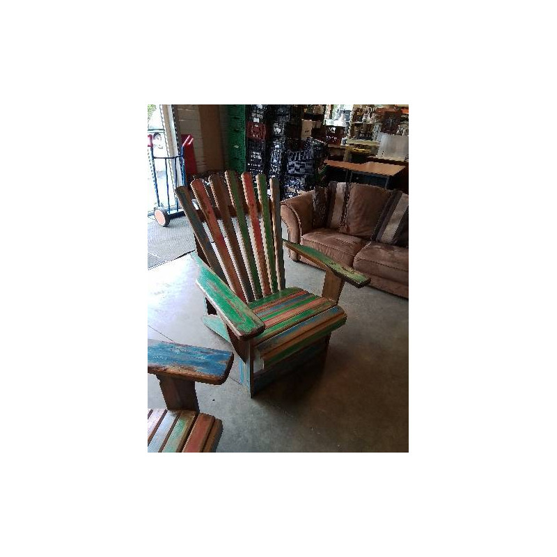 FAUTEUIL ADIRONDACK BOIS COLORÉ 