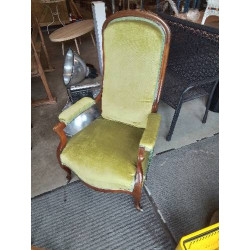VOLTAIRE BOIS  TISSU VERT