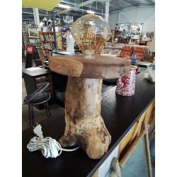 LAMPE PIED TRONC